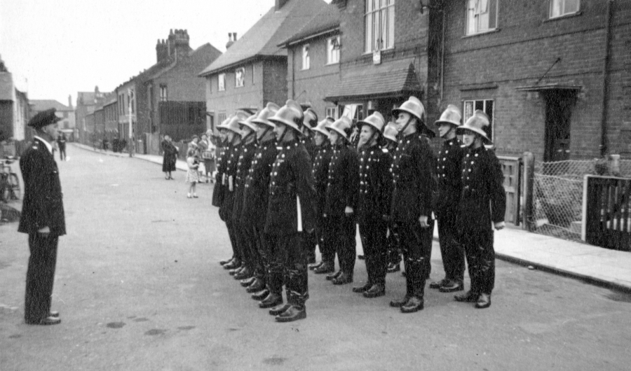 Fire Brigade parade c1953