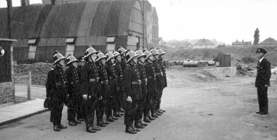 Fire Brigade parade c1953