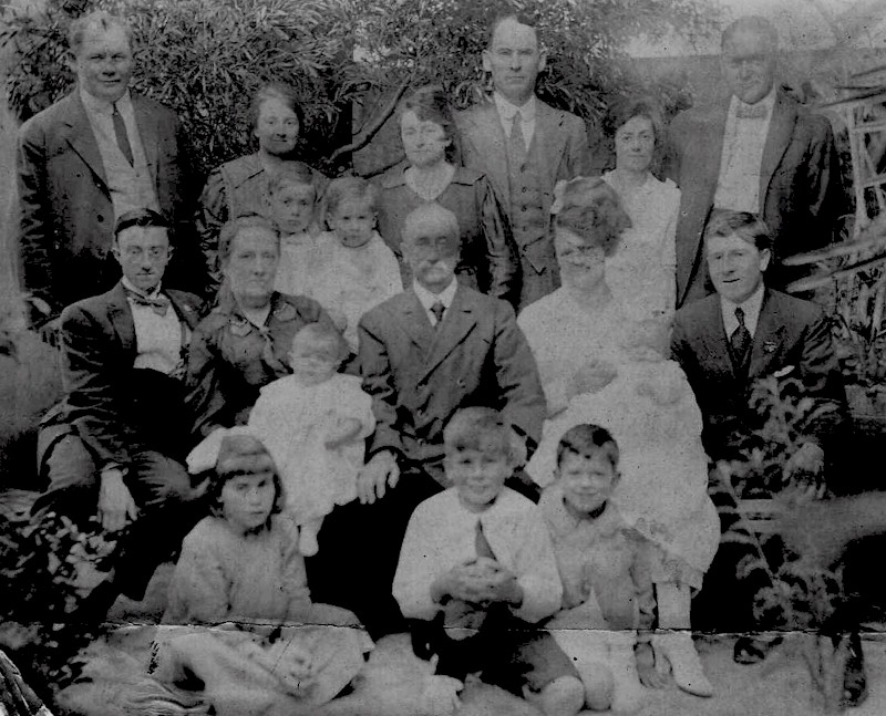 Albert with children, grandchildren
